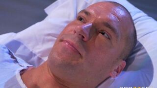 A patient was given a breast to suck by a compassionate nurse