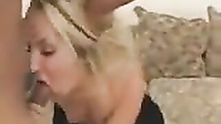 Hot blonde girl with a juicy ass, enjoy her blowjob and anal sex