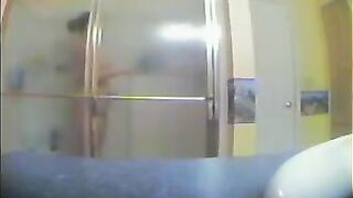 A girl took a shower not knowing that someone was secretly filming her
