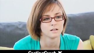 Skinny brunette gets fucked on the casting couch in eporn