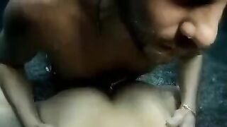 The beauty performs blowjob underwater and has sex with a guy