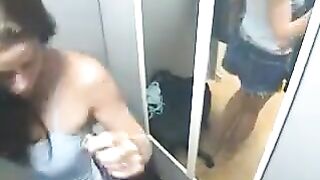 A guy caught his naked sister on a hidden camera