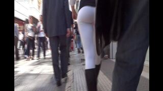 The camera follows the juicy Argentine ass, a tempting sight
