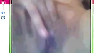 A girl showed her huge pussy in the chat and more