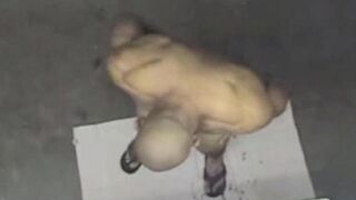 A spy camera in the shower caught a naked man, sparking intense reactions