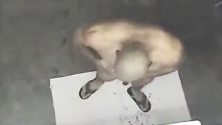 A spy camera in the shower caught a naked man, sparking intense reactions