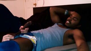Blacks and white porn with intense passion on the bed