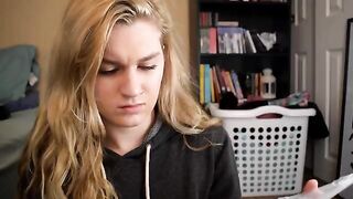 The girl could not stop rubbing her pussy