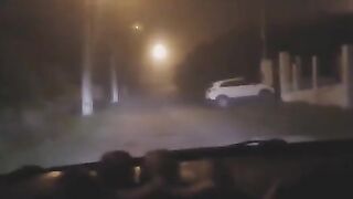 A busty girl was exercising when she met a strange man