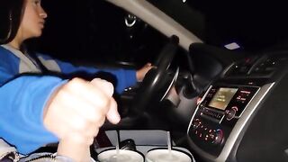 Brace-faced stepsister gets naughty on the highway in part 1