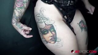 Big tits tattooed slut Payton Preslee gets her pussy full of cum