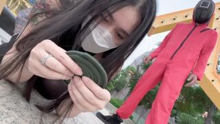Adult version of the Squid game with a hot Asian girl