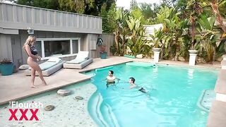 A busty real estate agent Blake Blossom makes a deal with a horny client