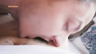 The couple enjoys maximum pleasure from their romantic sex