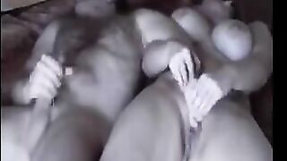 A fat woman has sex, and it was secretly filmed