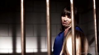 Two lesbian prisoners fuck each other in their cell