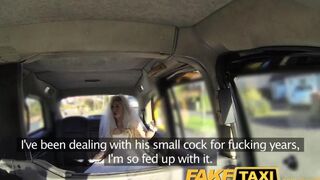 A hot bride got fucked by a taxi driver before the wedding