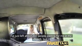 A hot bride got fucked by a taxi driver before the wedding