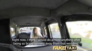 A hot bride got fucked by a taxi driver before the wedding