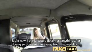 A hot bride got fucked by a taxi driver before the wedding