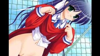 A girl with big boobs and a smoothly shaved pussy gets naked