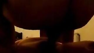 A mature woman with a sagging belly gets fucked by two guys