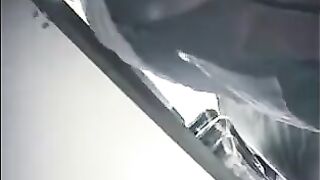 The hidden camera at the checkout in the store captures unexpected moments