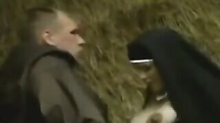 A pregnant nun gets fucked by a taxi driver