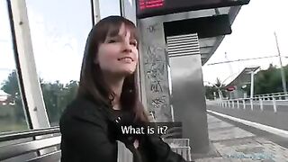 Brunettes are ready to do anything for money, even to fuck outdoors