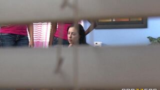 A couple has sex in the college dormitory, exploring each other intimately