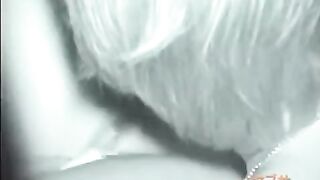 Guy passionately licks the hairy pussy of his sleeping Asian stepsister