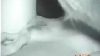 Guy passionately licks the hairy pussy of his sleeping Asian stepsister