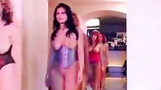 Gangbang with a girl who has big and beautiful natural tits