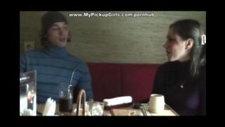 Russian beauty fucked by a black guy immediately after meeting