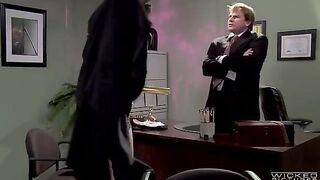 The boss forced sex with his employee in the office