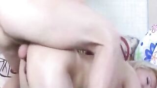 A big and fat cock for the ass of a hot mommy at home