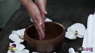 Massage with a friend can be something erotic