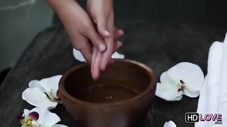 Massage with a friend can be something erotic