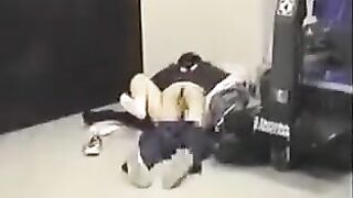 He took off his pants and fucked a girlfriend in her ass
