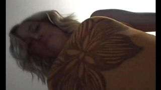 First creamy pussy for the young blonde teen Ellie Louise