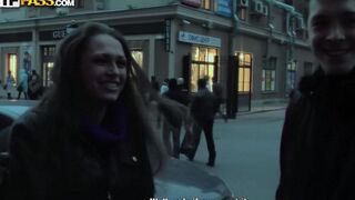 A threesome sex with two pretty Russian babes with amazing bodies