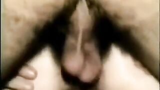 My friend stuck his cock deep in my ass hole