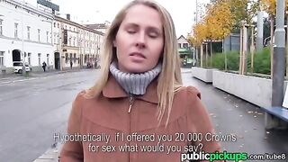 Blonde agreed to sex for a new sofa for free