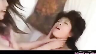 Beautiful naked Korean girl is getting fucked hard by her boyfriend