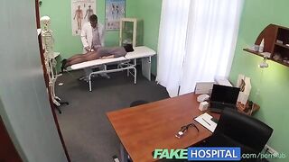 The cunning doctor checked the patient's holes and got his dick inside