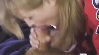 A fan gave the hockey player her ass to play with during the break