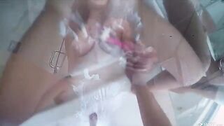 I came to Karter Foxx's house and she gave me a blowjob in the shower