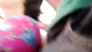 A guy is rubbing his dick through a riser on girls in the bus