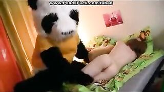Plush Mishka got fucked by his insatiable mistress