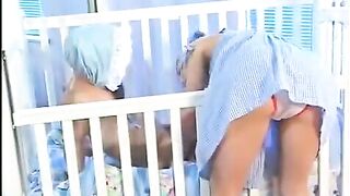 The mini man fucked the babysitter with small tits